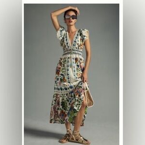 Farm Rio Summer Garden Dress Size Small